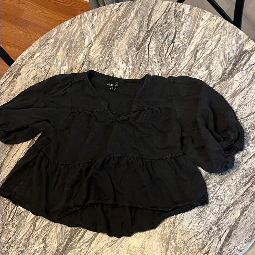 Velvet Heart Black Blouse